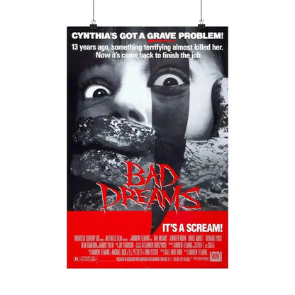 BAD DREAMS 1988 - Paper Movie Poster 16″ x 24″ Matte - The Sticker Space