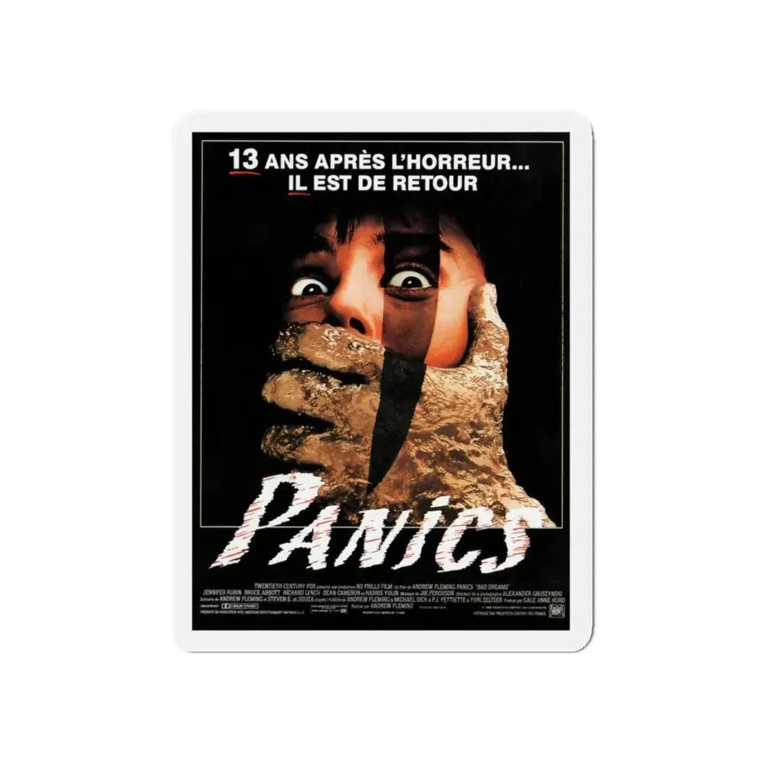 BAD DREAMS (2) 1988 Movie Poster - Refrigerator Magnet 5 Inch - The Sticker Space