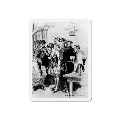 Bad Films Prove People Are Good, Screenland, February 1923 (Magazine Illustration) Refrigerator Magnet 4 Inch Die-Cut - The Sticker Space