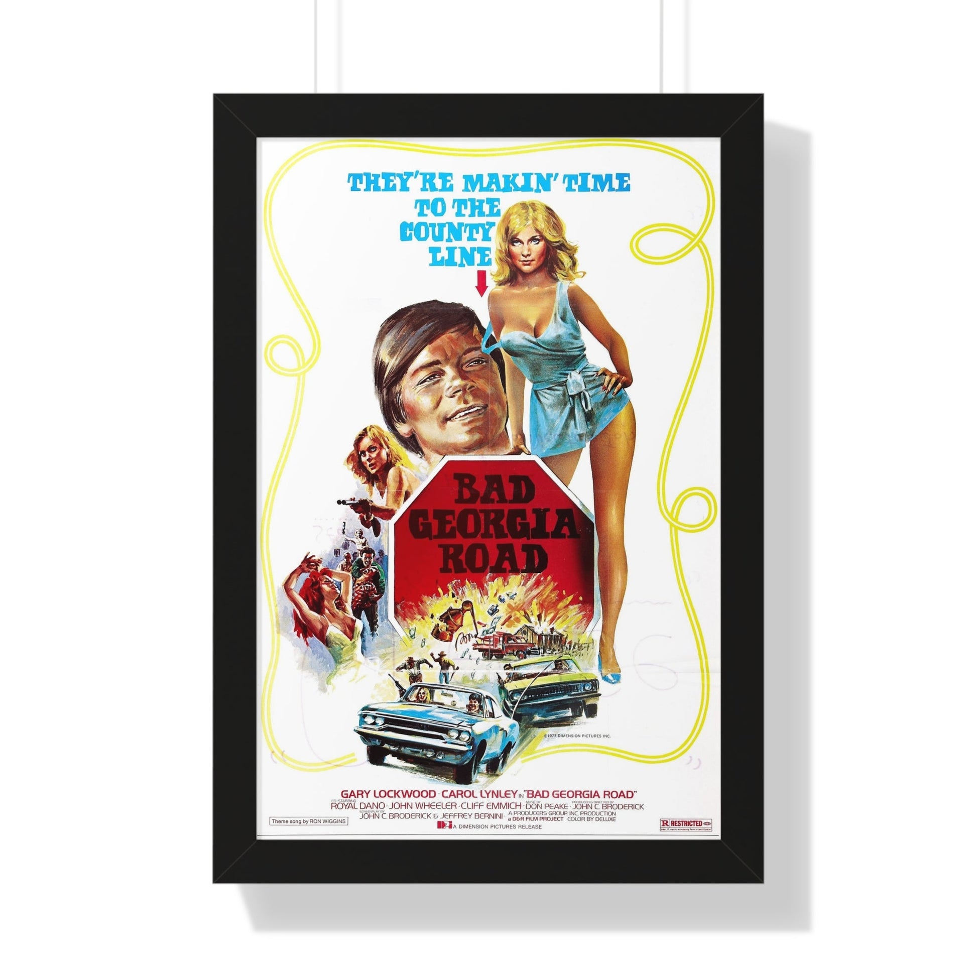 BAD GEORGIA ROAD 1977 - Framed Movie Poster-16″ x 24″-The Sticker Space