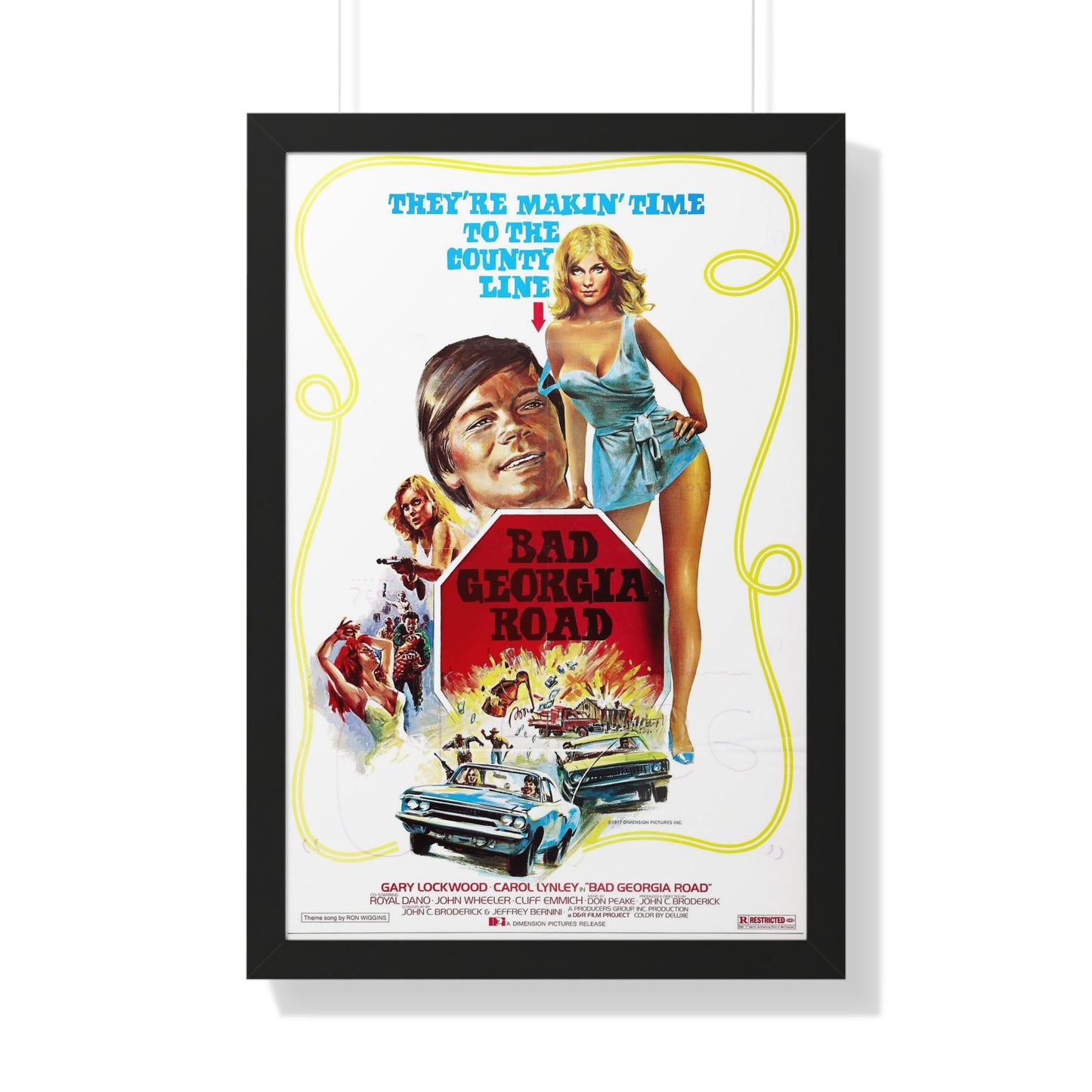 BAD GEORGIA ROAD 1977 - Framed Movie Poster-20" x 30"-The Sticker Space