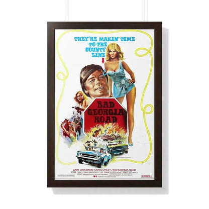 BAD GEORGIA ROAD 1977 - Framed Movie Poster 20" x 30" Walnut - The Sticker Space