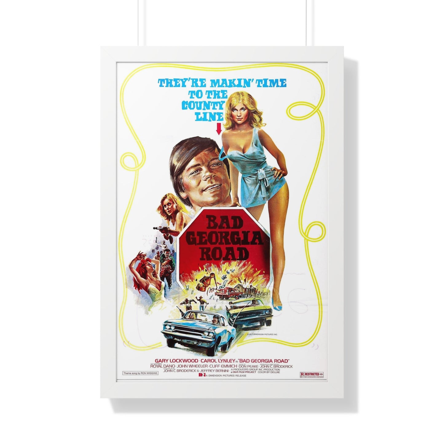 BAD GEORGIA ROAD 1977 - Framed Movie Poster-20" x 30"-The Sticker Space