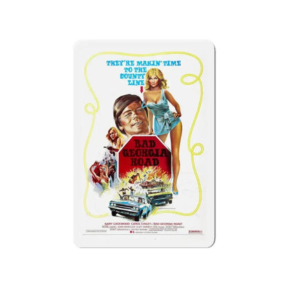 BAD GEORGIA ROAD 1977 Movie Poster - Refrigerator Magnet 4 Inch - The Sticker Space