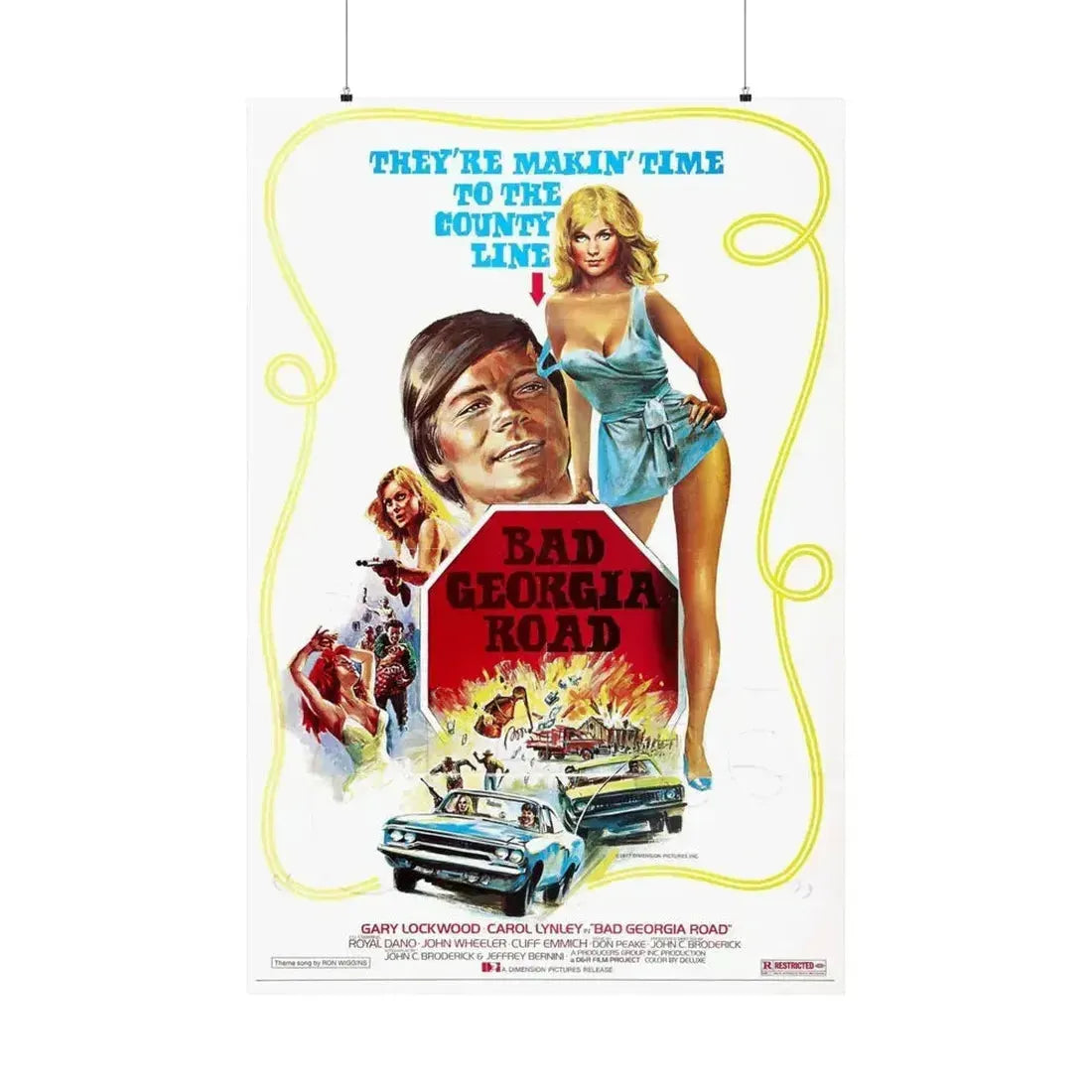 BAD GEORGIA ROAD 1977 - Paper Movie Poster 36" x 54" Matte - The Sticker Space