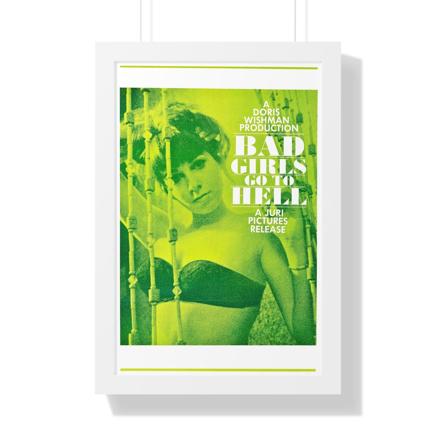 BAD GIRLS GO TO HELL 1965 - Framed Movie Poster-16″ x 24″-The Sticker Space