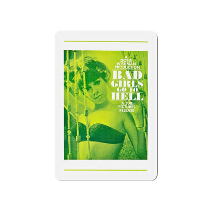 BAD GIRLS GO TO HELL 1965 Movie Poster - Die-Cut Magnet-5" x 5"-The Sticker Space