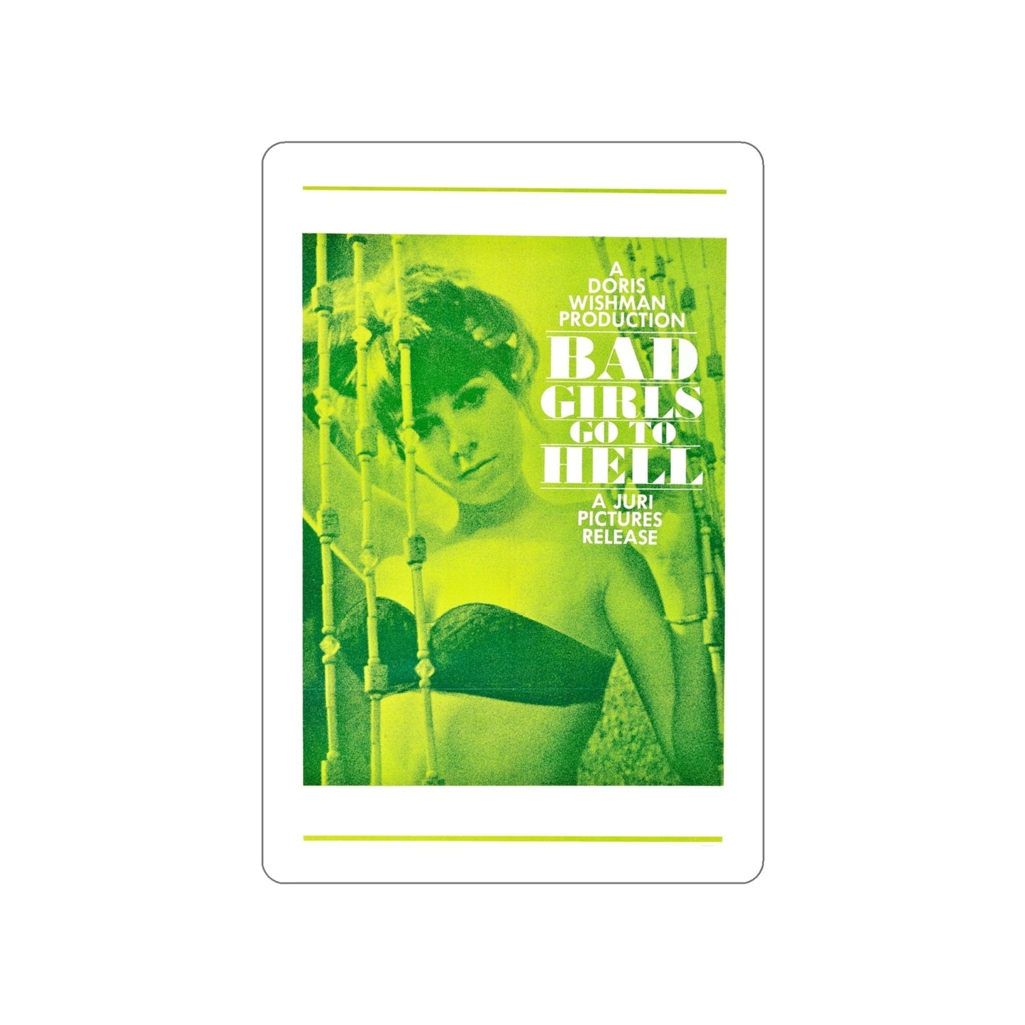 BAD GIRLS GO TO HELL 1965 Movie Poster STICKER Vinyl Die-Cut Decal-4 Inch-The Sticker Space