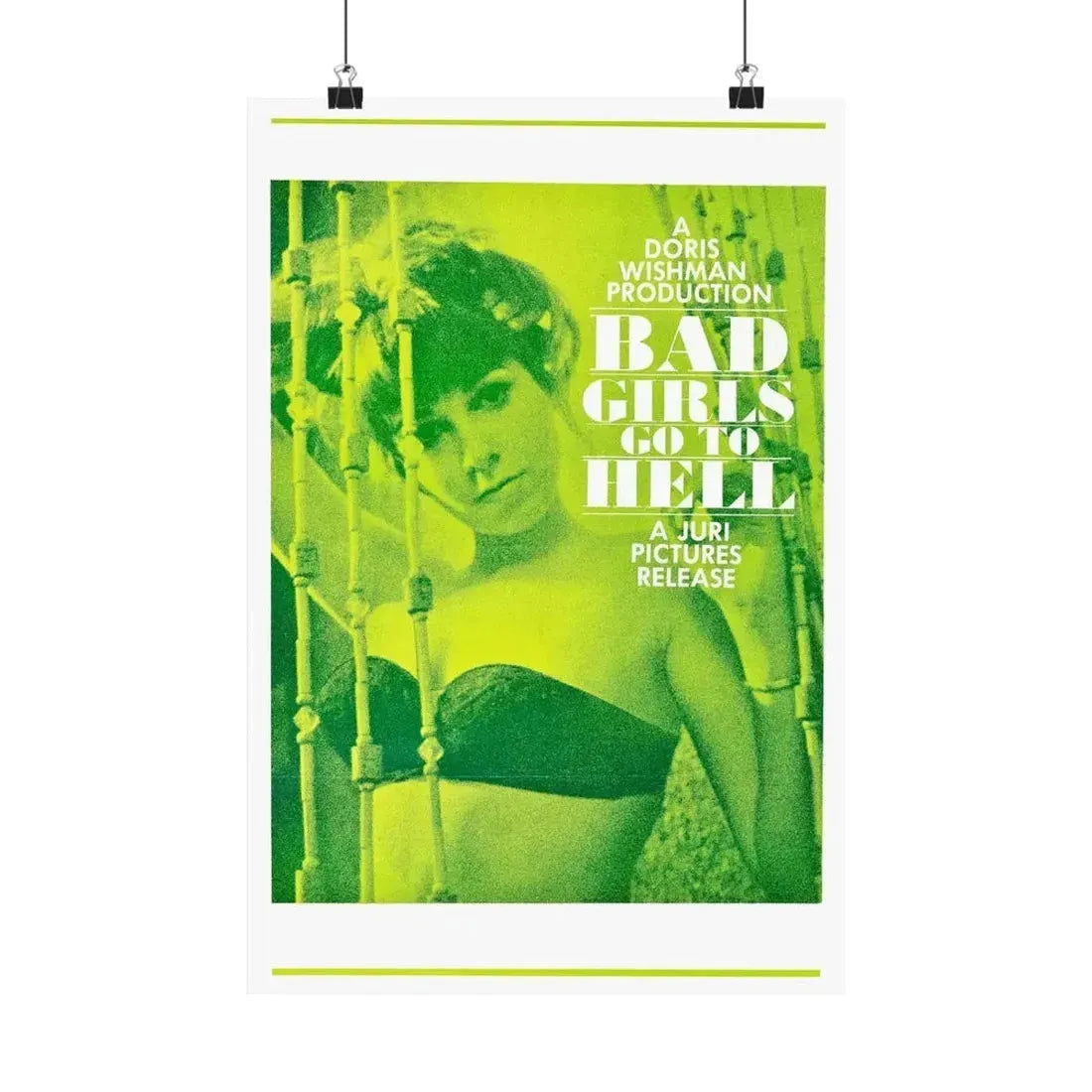 BAD GIRLS GO TO HELL 1965 - Paper Movie Poster - The Sticker Space