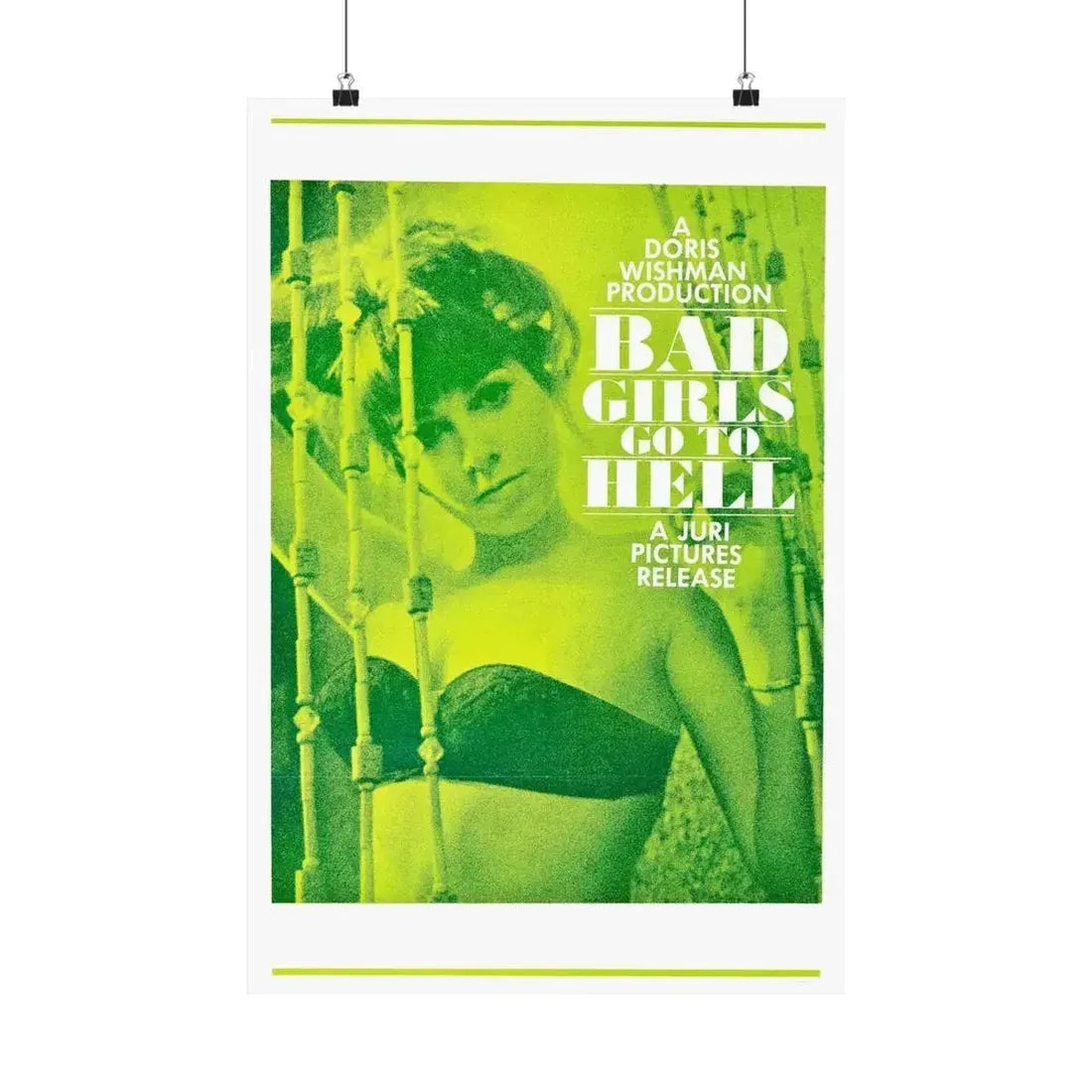 BAD GIRLS GO TO HELL 1965 - Paper Movie Poster - The Sticker Space