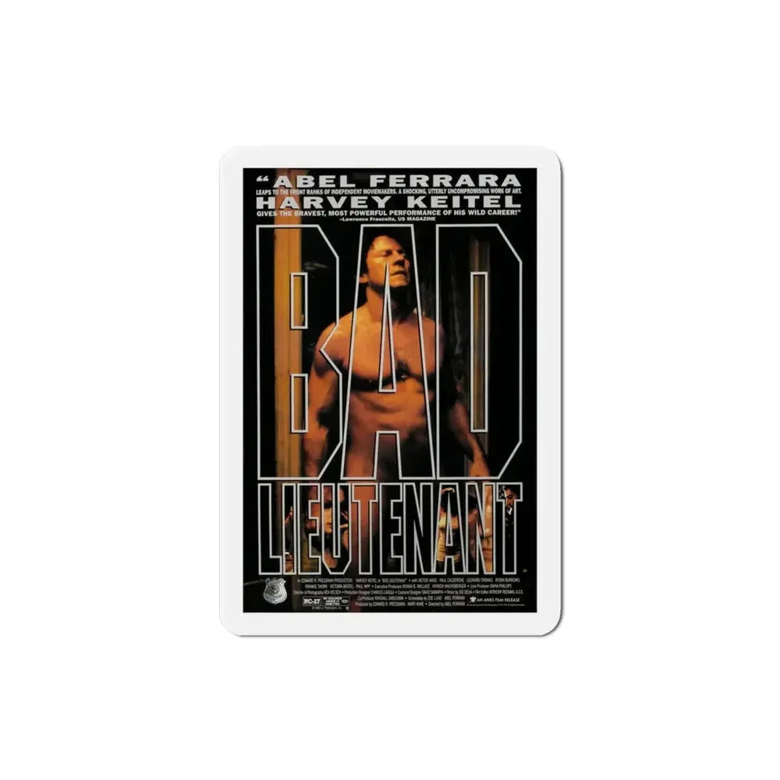 Bad Lieutenant 1992 Movie Poster Refrigerator Magnet - The Sticker Space