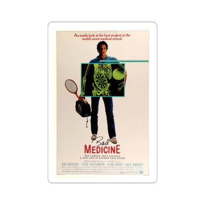 Bad Medicine 1985 Movie Poster STICKER Vinyl Die-Cut Decal-2 Inch-The Sticker Space