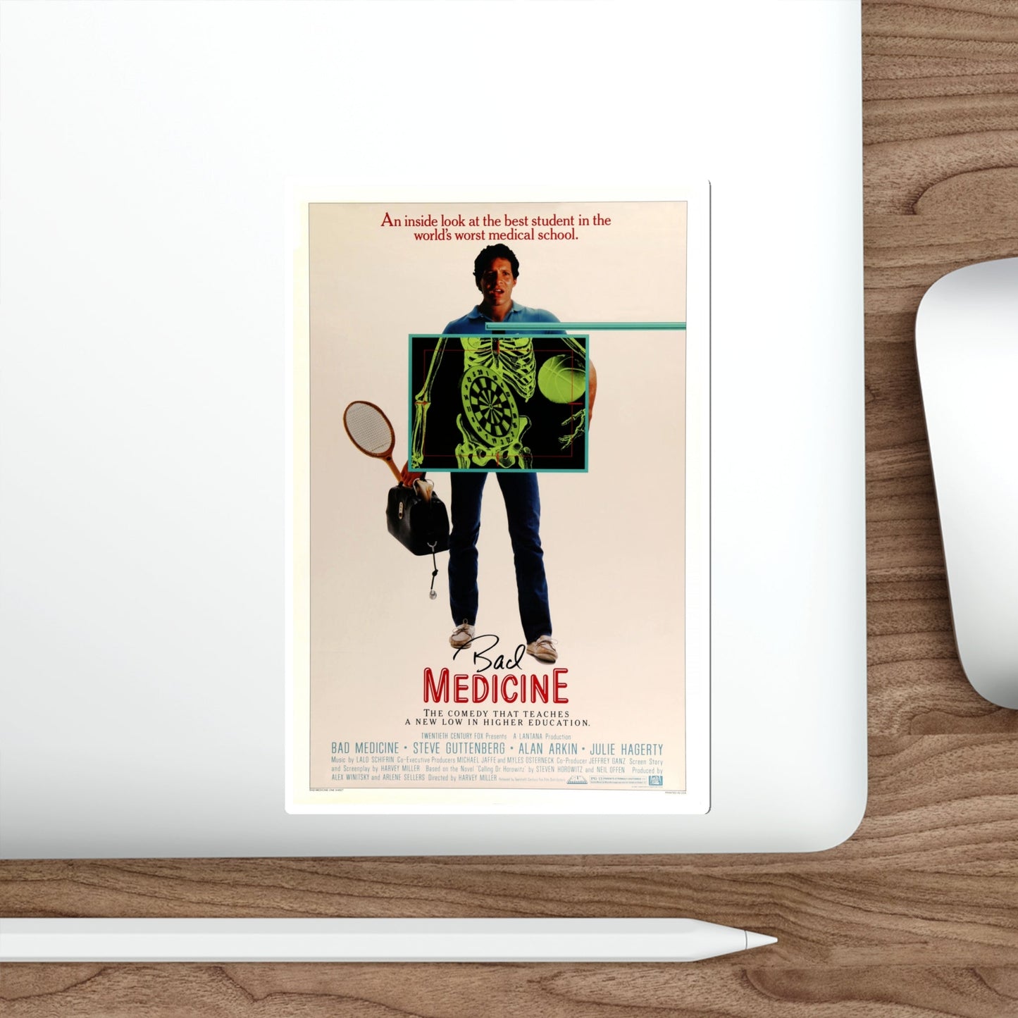 Bad Medicine 1985 Movie Poster STICKER Vinyl Die-Cut Decal-The Sticker Space