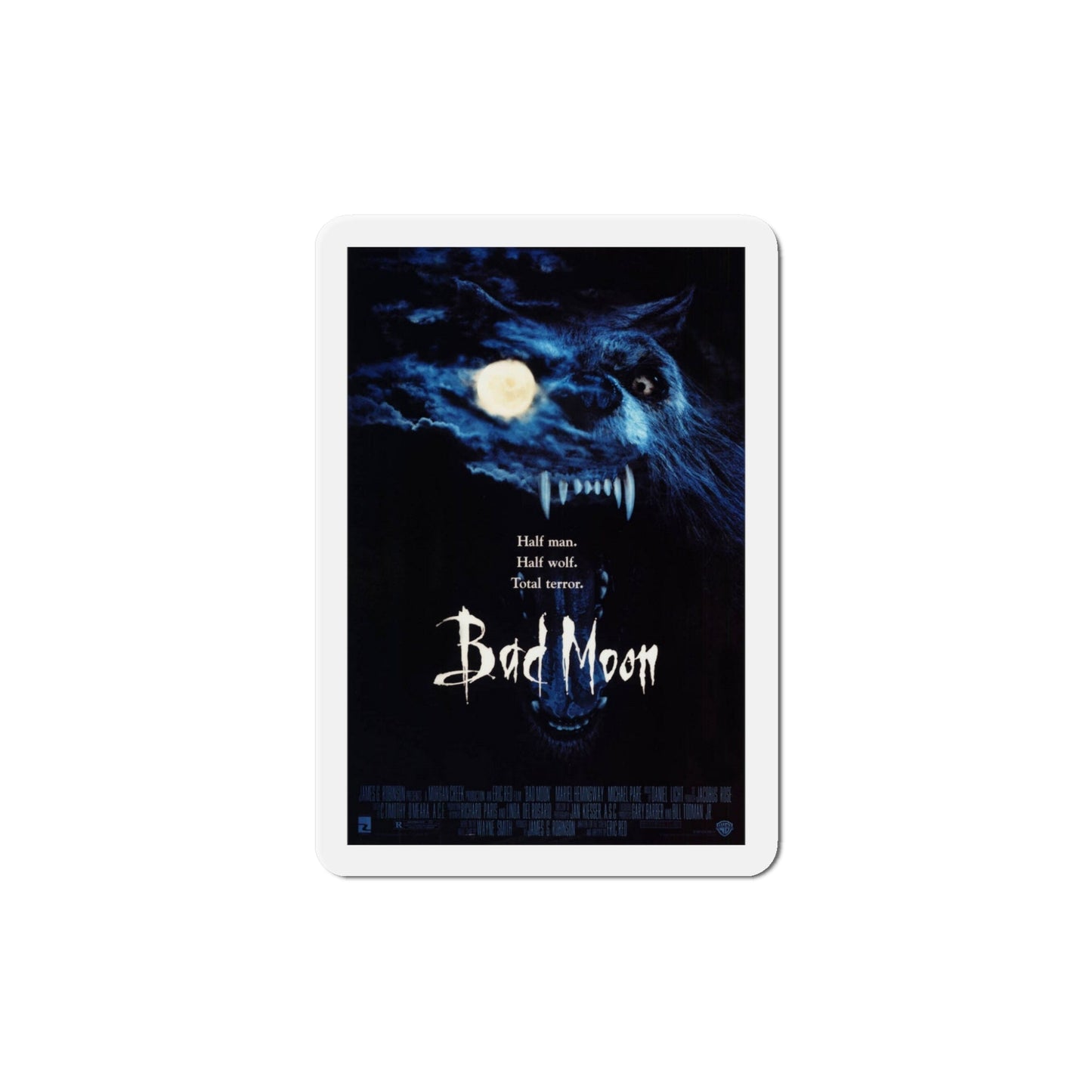 Bad Moon 1996 Movie Poster Die-Cut Magnet-5" x 5"-The Sticker Space