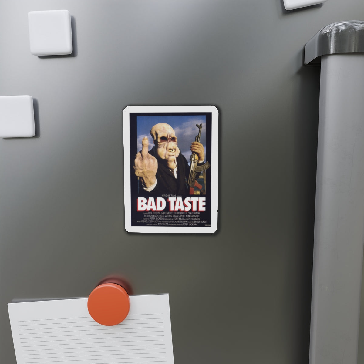 BAD TASTE 1987 Movie Poster - Die-Cut Magnet-The Sticker Space