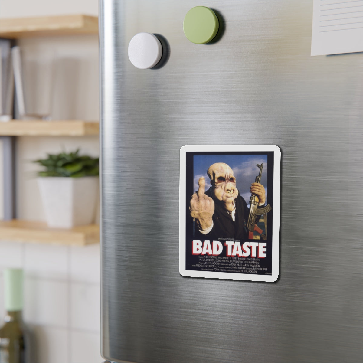 BAD TASTE 1987 Movie Poster - Die-Cut Magnet-The Sticker Space