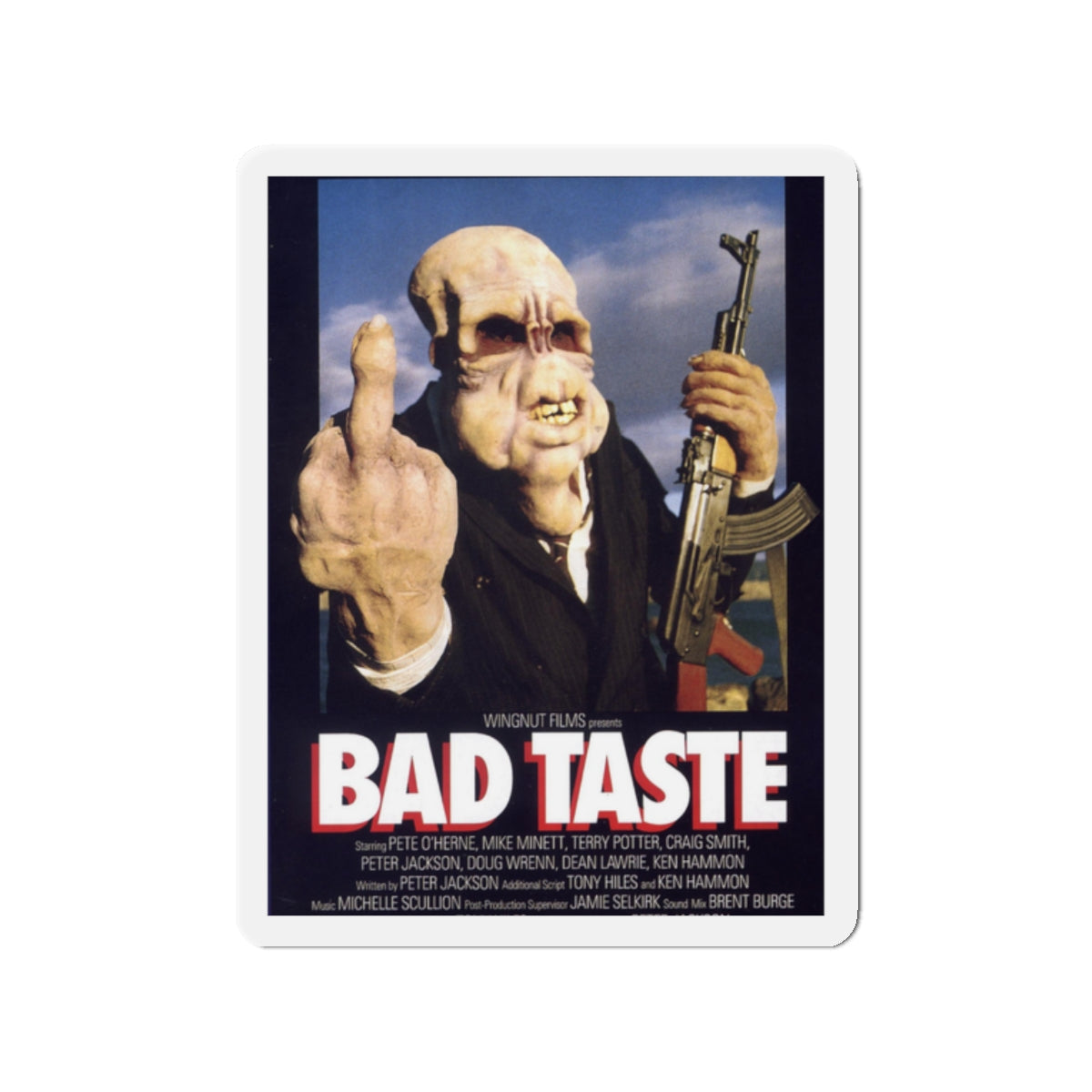 BAD TASTE 1987 Movie Poster - Die-Cut Magnet-2" x 2"-The Sticker Space