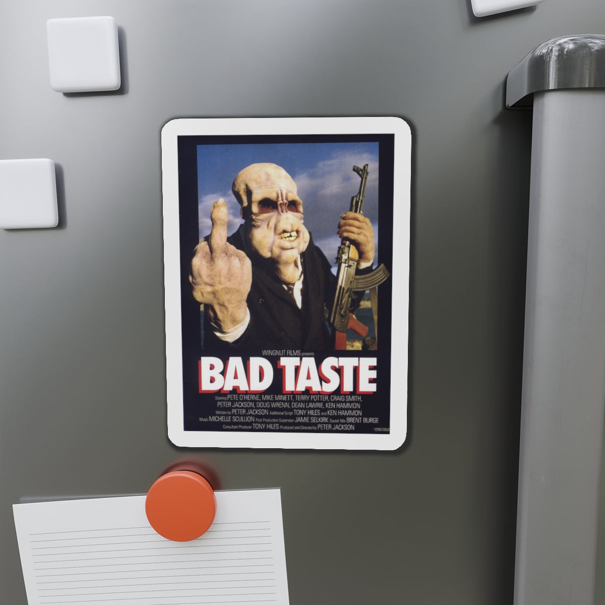 BAD TASTE 1987 Movie Poster - Die-Cut Magnet-The Sticker Space