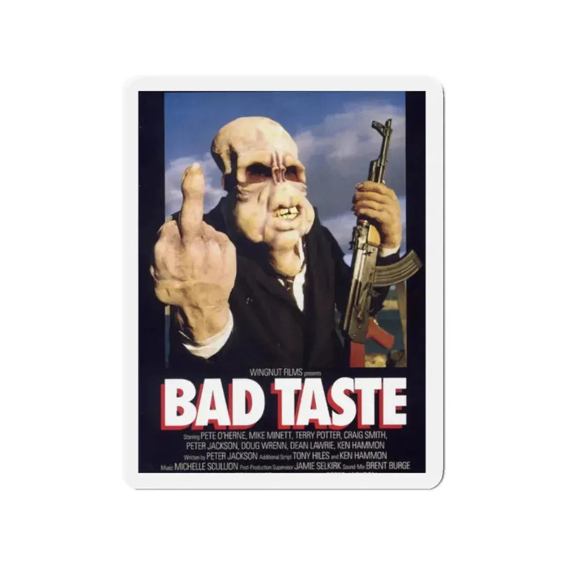 BAD TASTE 1987 Movie Poster - Refrigerator Magnet 2 Inch - The Sticker Space