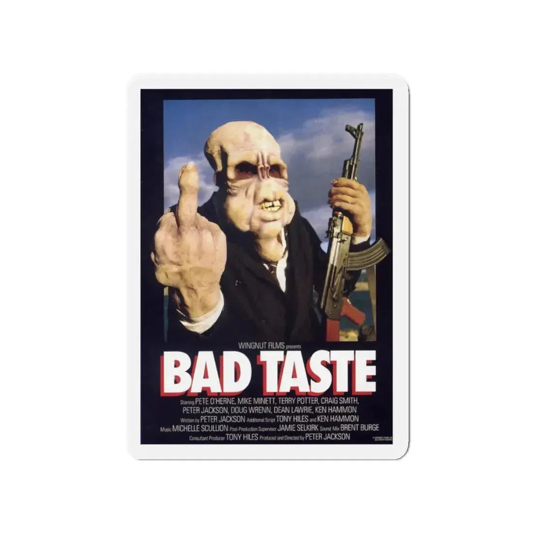 BAD TASTE 1987 Movie Poster - Refrigerator Magnet 4 Inch - The Sticker Space