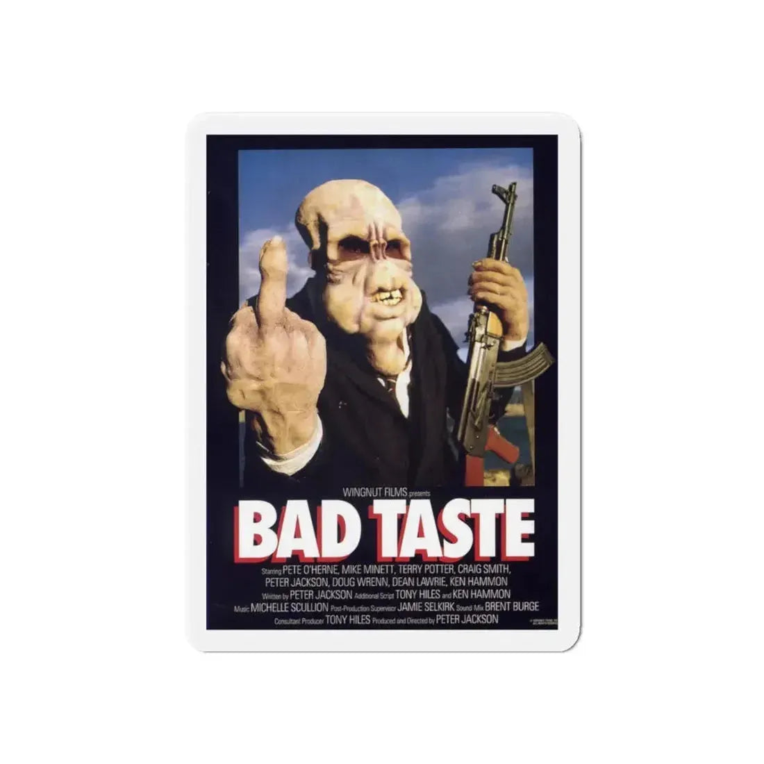 BAD TASTE 1987 Movie Poster - Refrigerator Magnet 6 Inch - The Sticker Space