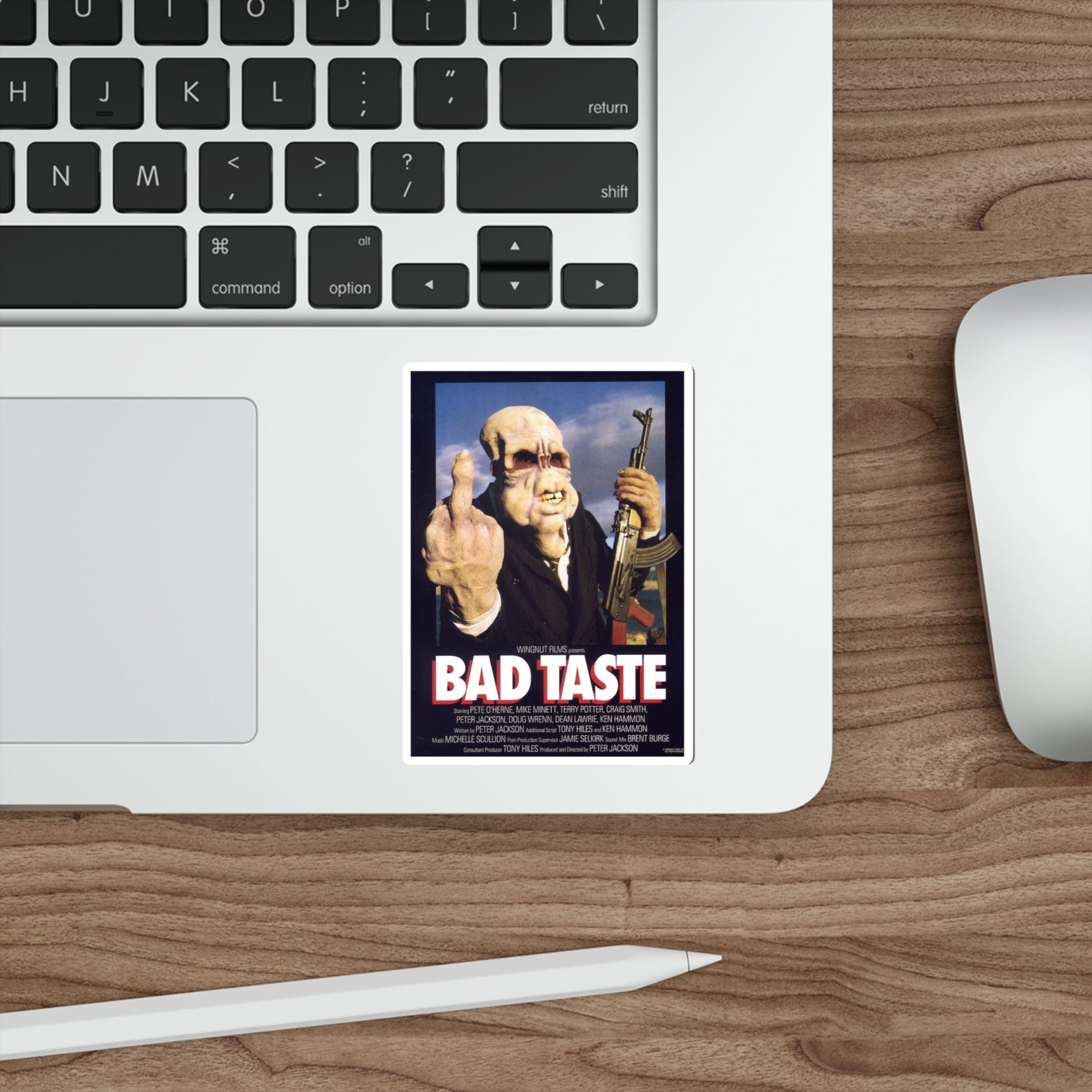 BAD TASTE 1987 Movie Poster STICKER Vinyl Die-Cut Decal-The Sticker Space