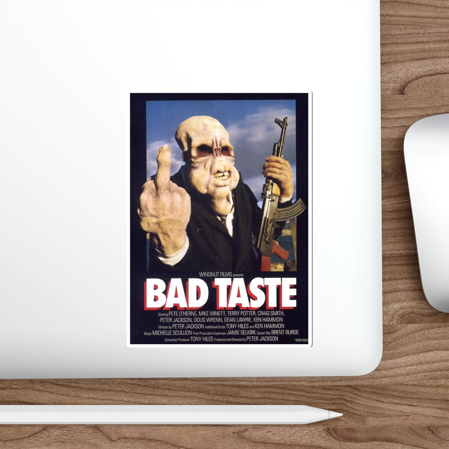 BAD TASTE 1987 Movie Poster STICKER Vinyl Die-Cut Decal-The Sticker Space