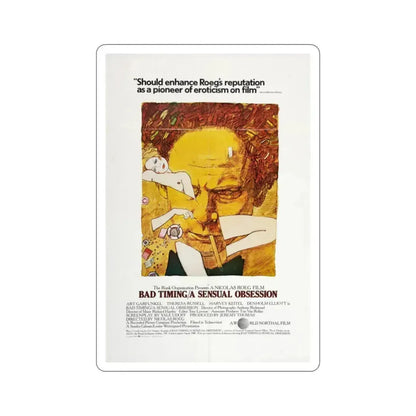 Bad Timing A Sensual Obsession 1980 Movie Poster STICKER Vinyl Die-Cut Decal 2 Inch - The Sticker Space