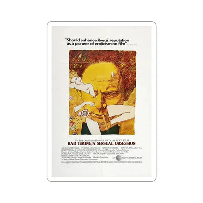 Bad Timing A Sensual Obsession 1980 Movie Poster STICKER Vinyl Die-Cut Decal 3 Inch - The Sticker Space