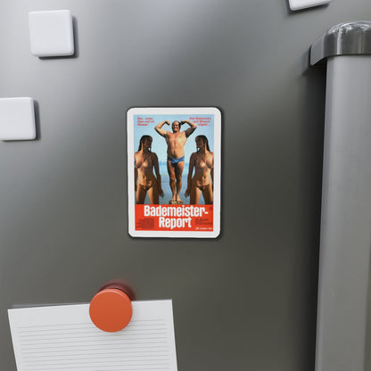 Bademeister-Report - Mad Memories of a Lifeguard 1973 Movie Poster - Die-Cut Magnet-The Sticker Space