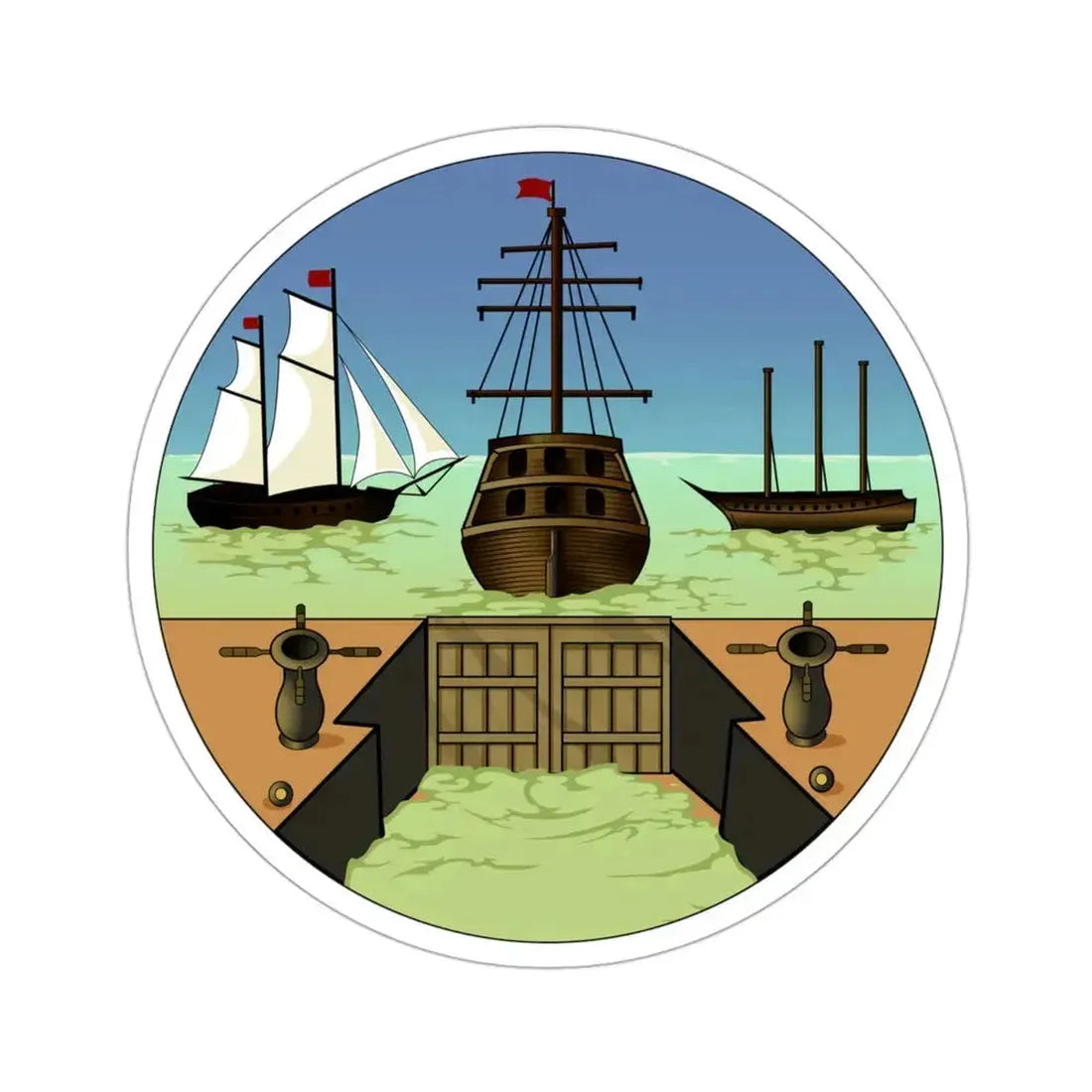 Badge of Bermuda STICKER Vinyl Die-Cut Decal 3 Inch - The Sticker Space