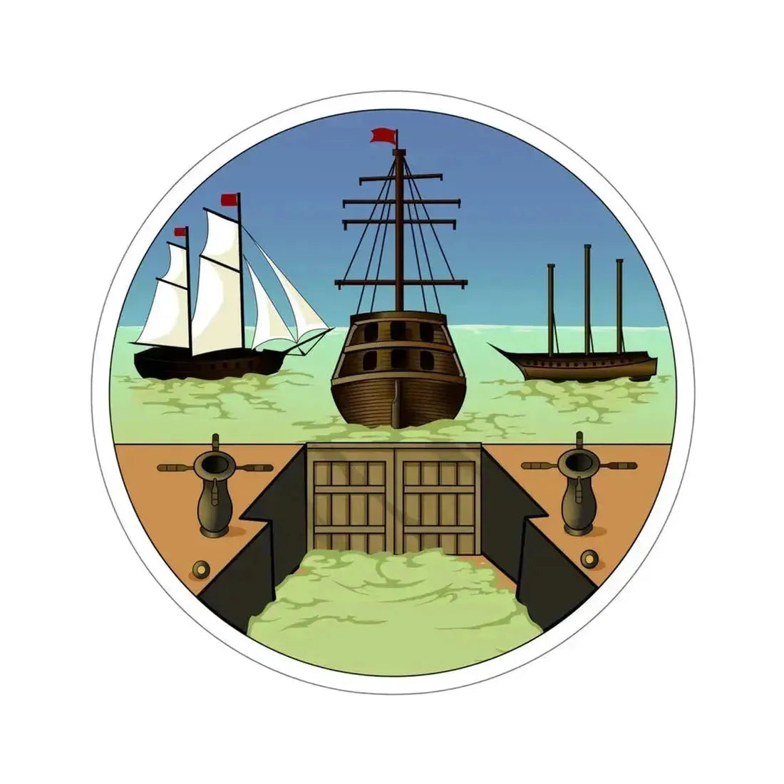 Badge of Bermuda STICKER Vinyl Die-Cut Decal 6 Inch - The Sticker Space