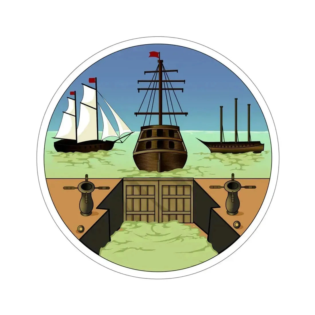 Badge of Bermuda STICKER Vinyl Die-Cut Decal 6 Inch - The Sticker Space