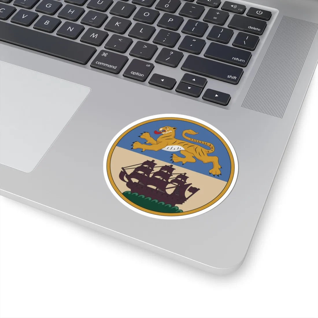 Badge of British Bengal (India) (Coat of Arms) STICKER Vinyl Kiss-Cut Decal - The Sticker Space