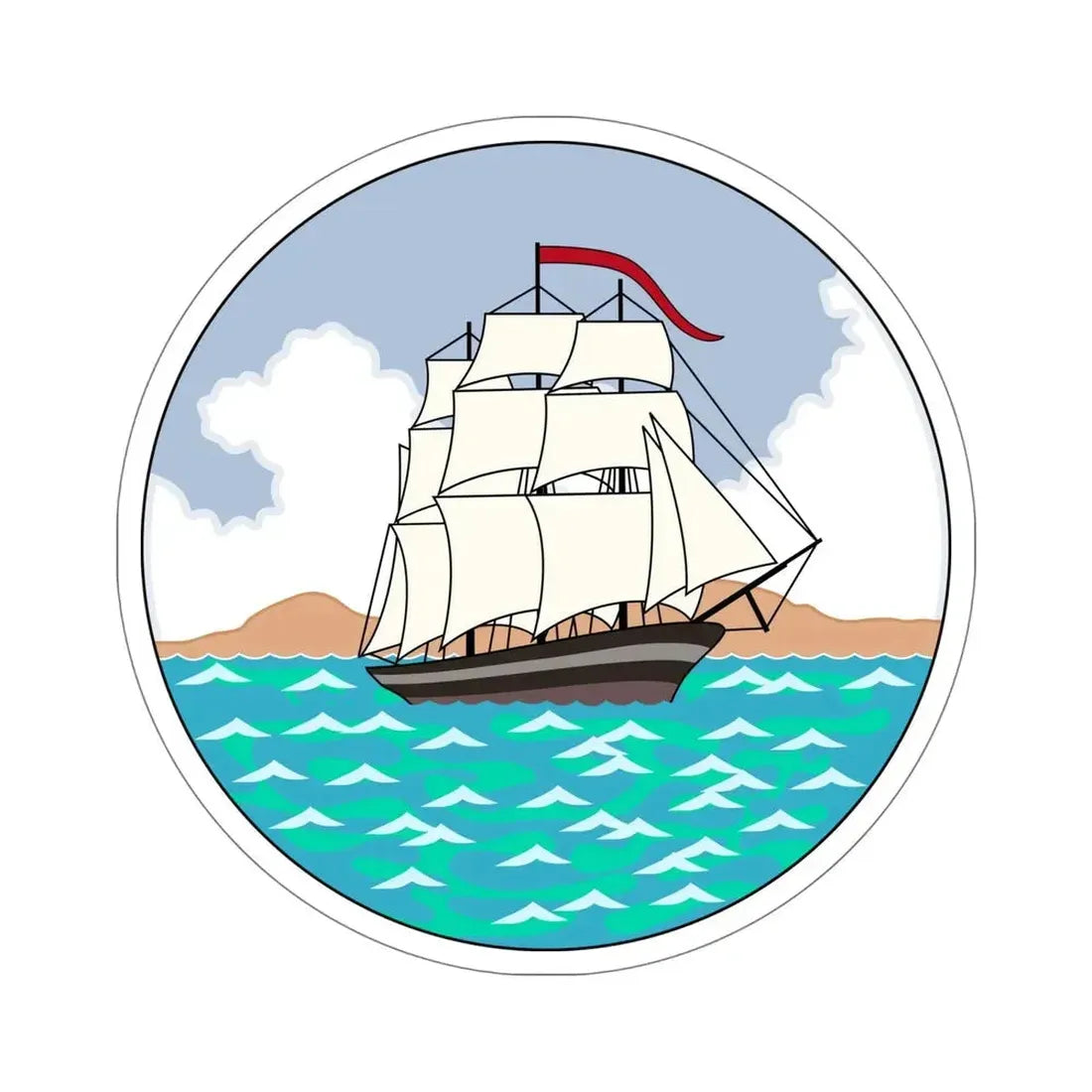 Badge of British Guiana (1875–1906) STICKER Vinyl Die-Cut Decal - The Sticker Space