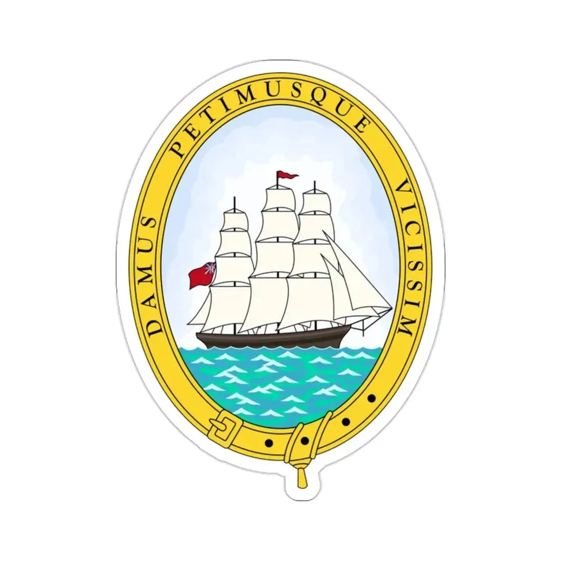 Badge of British Guiana (1906–1955) STICKER Vinyl Die-Cut Decal - The Sticker Space