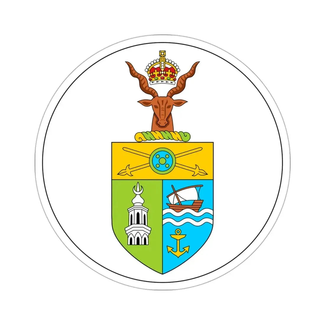 Badge of British Somaliland (1950–1952) STICKER Vinyl Die-Cut Decal 3 Inch - The Sticker Space