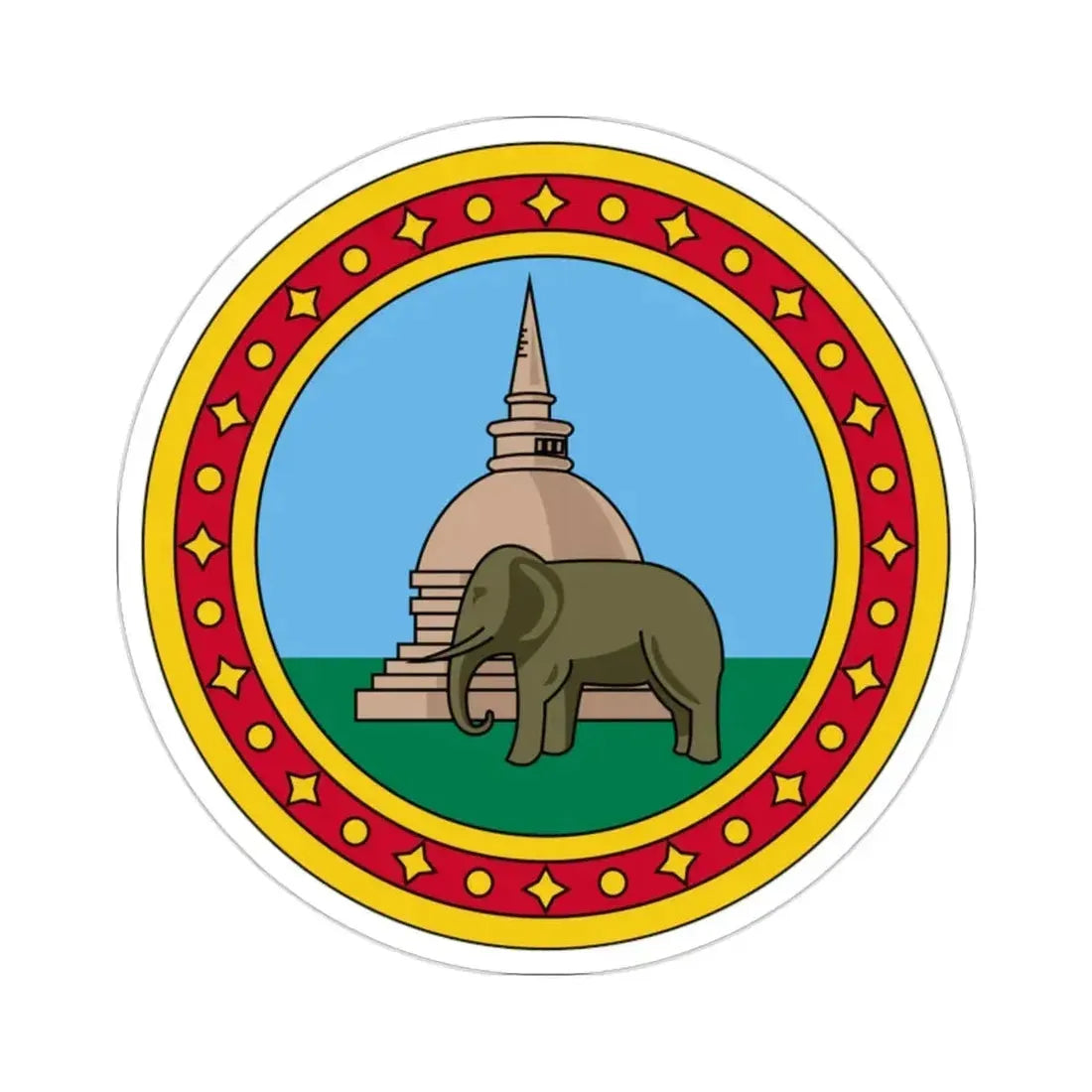 Badge of Ceylon (1875–1948) STICKER Vinyl Die-Cut Decal - The Sticker Space