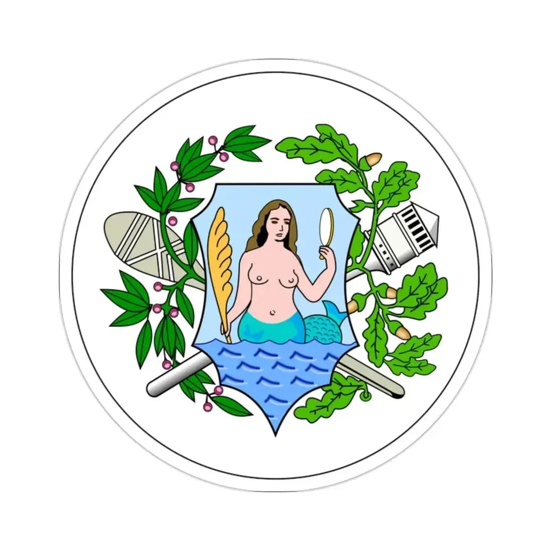 Badge of Fiji (1875–1883) STICKER Vinyl Die-Cut Decal - The Sticker Space