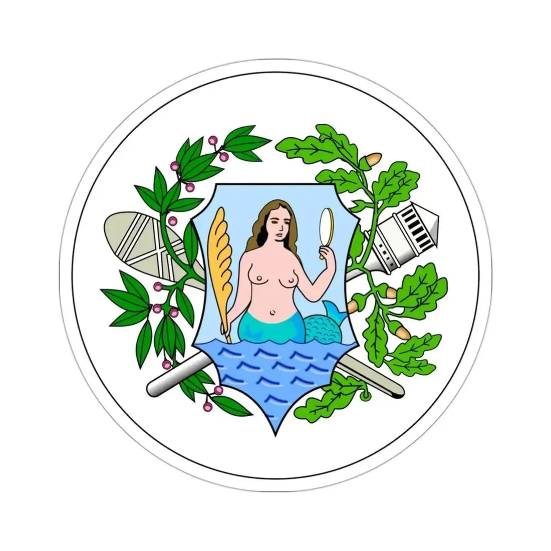 Badge of Fiji (1875–1883) STICKER Vinyl Die-Cut Decal - The Sticker Space