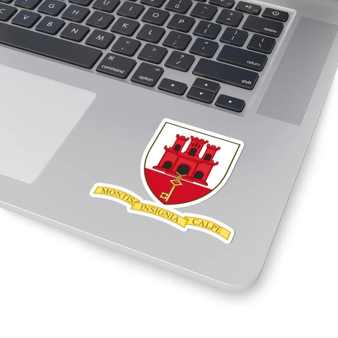 Badge of Gibraltar (Spain) (Coat of Arms) STICKER Vinyl Kiss-Cut Decal - The Sticker Space