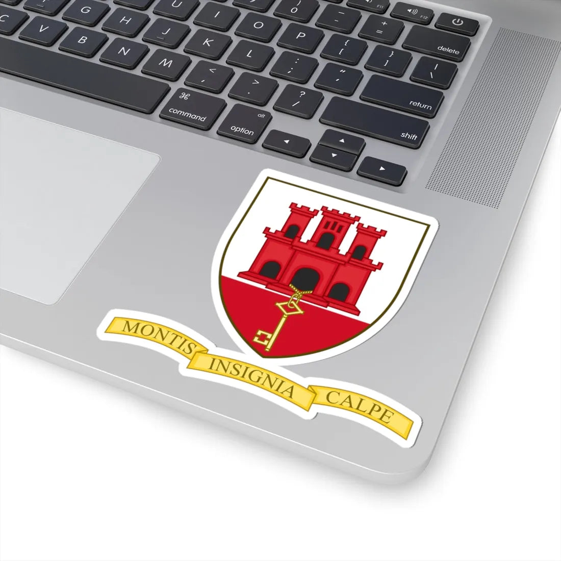 Badge of Gibraltar (Spain) (Coat of Arms) STICKER Vinyl Kiss-Cut Decal - The Sticker Space