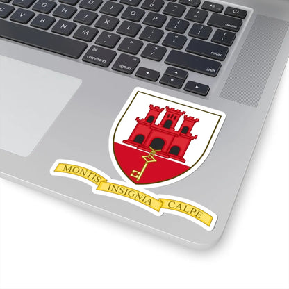 Badge of Gibraltar (Spain) (Coat of Arms) STICKER Vinyl Kiss-Cut Decal - The Sticker Space