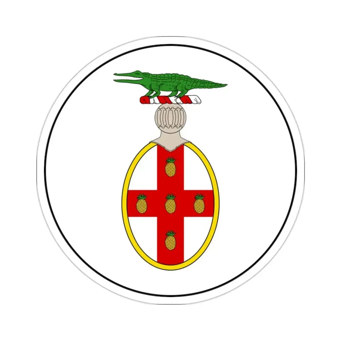 Badge of Jamaica (1875-1906) STICKER Vinyl Die-Cut Decal 2 Inch - The Sticker Space