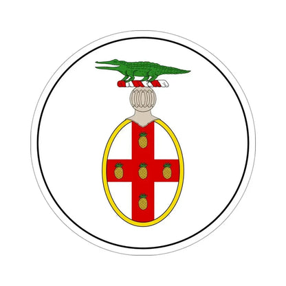Badge of Jamaica (1875-1906) STICKER Vinyl Die-Cut Decal 4 Inch - The Sticker Space