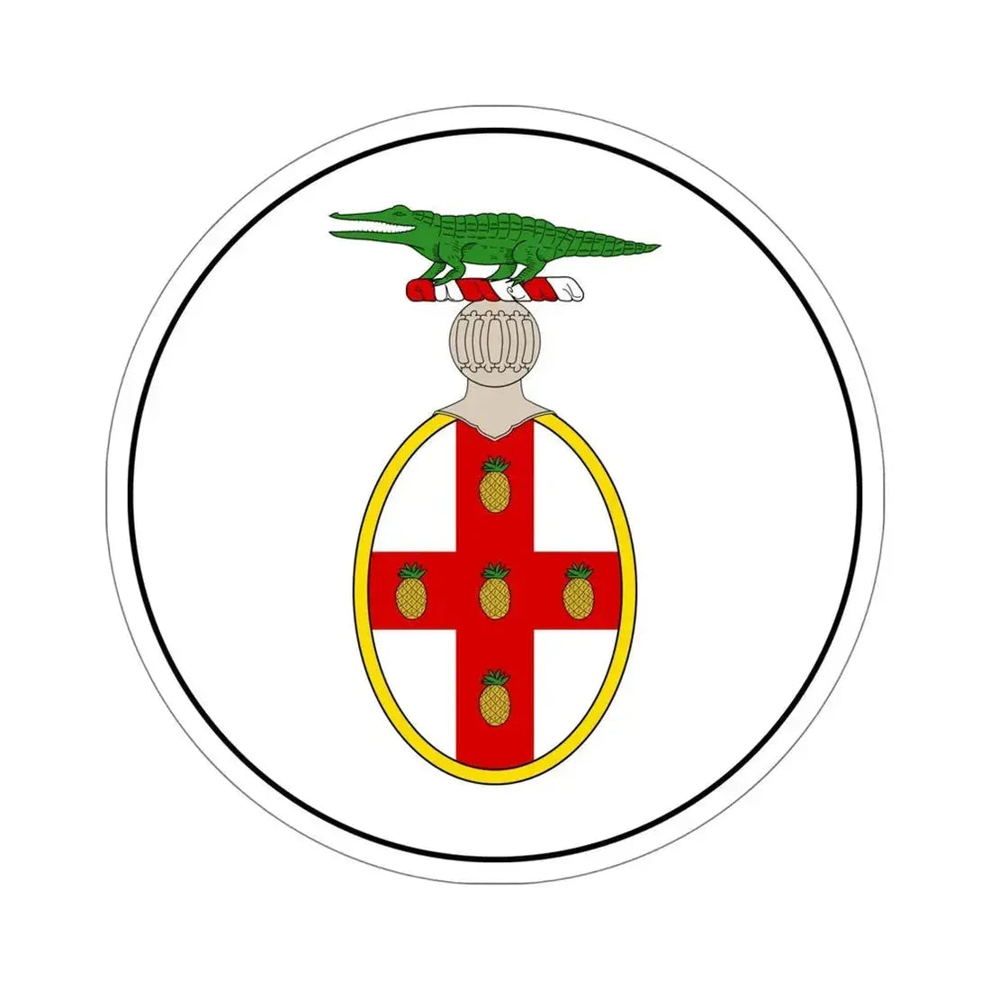 Badge of Jamaica (1875-1906) STICKER Vinyl Die-Cut Decal 6 Inch - The Sticker Space