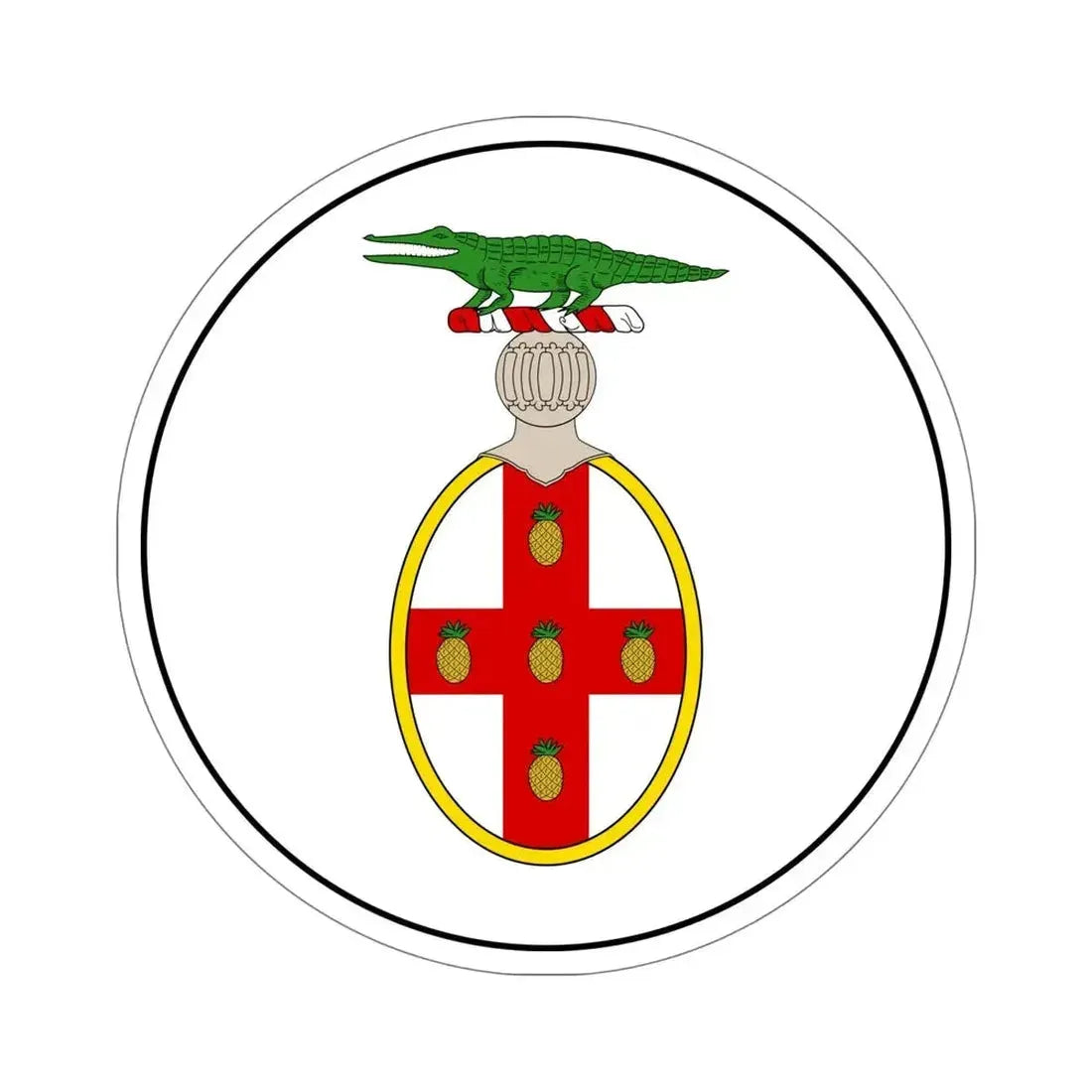 Badge of Jamaica (1875-1906) STICKER Vinyl Die-Cut Decal - The Sticker Space