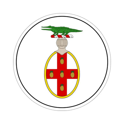 Badge of Jamaica (1875-1906) STICKER Vinyl Die-Cut Decal - The Sticker Space