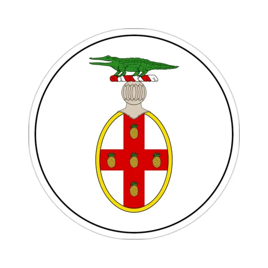 Badge of Jamaica (1875-1906) STICKER Vinyl Die-Cut Decal - The Sticker Space