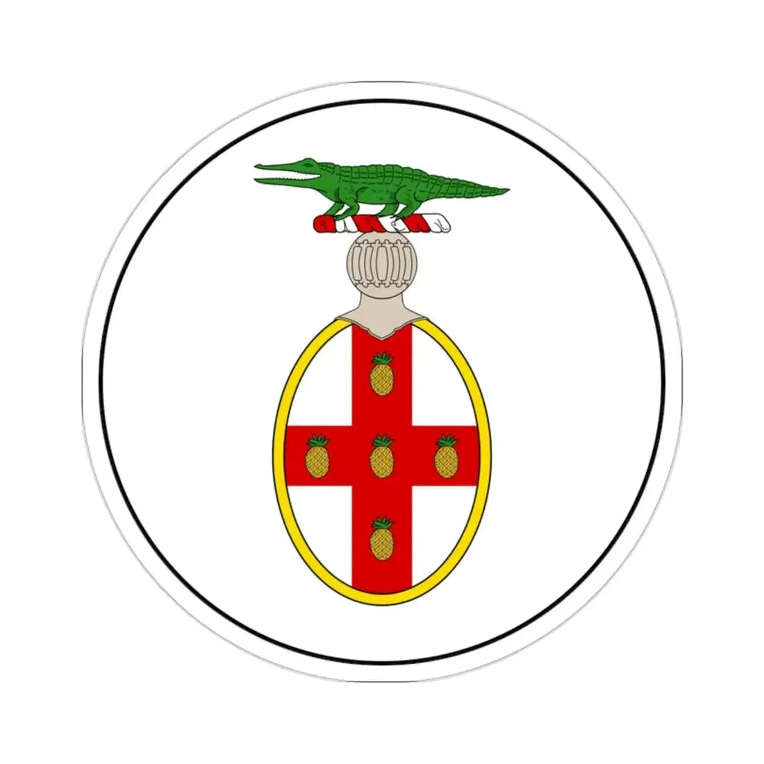 Badge of Jamaica (1875-1906) STICKER Vinyl Die-Cut Decal - The Sticker Space